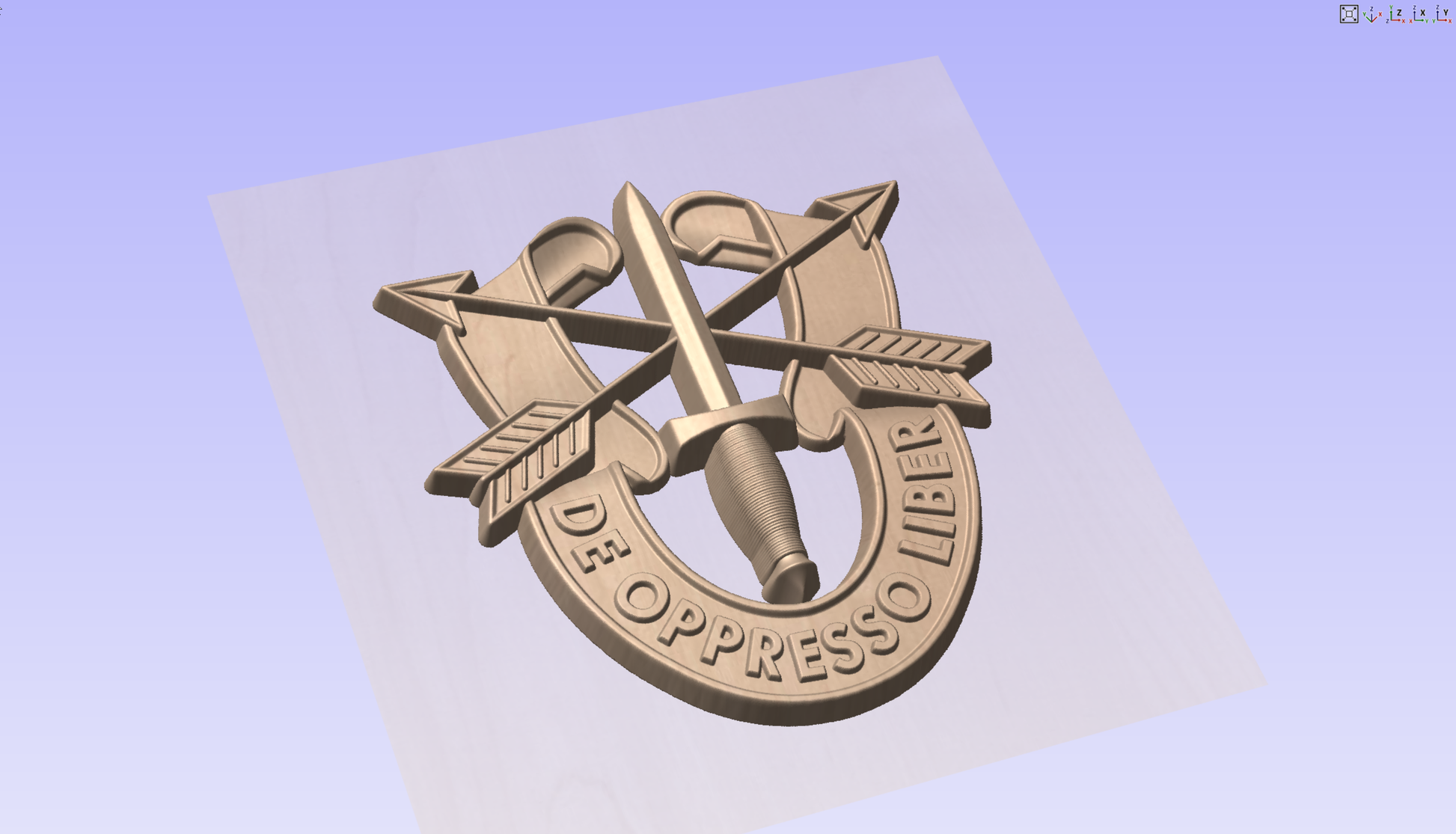 CNC File I  US Army Special Forces Insignia 3D Model I  RathTech Design My Store