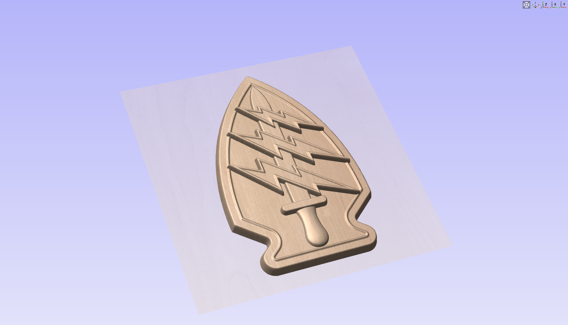CNC File I  US Army Special Forces Command Patch 3D Model I  RathTech Design My Store
