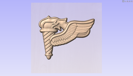 US Army Pathfinder Badge 3D Model My Store