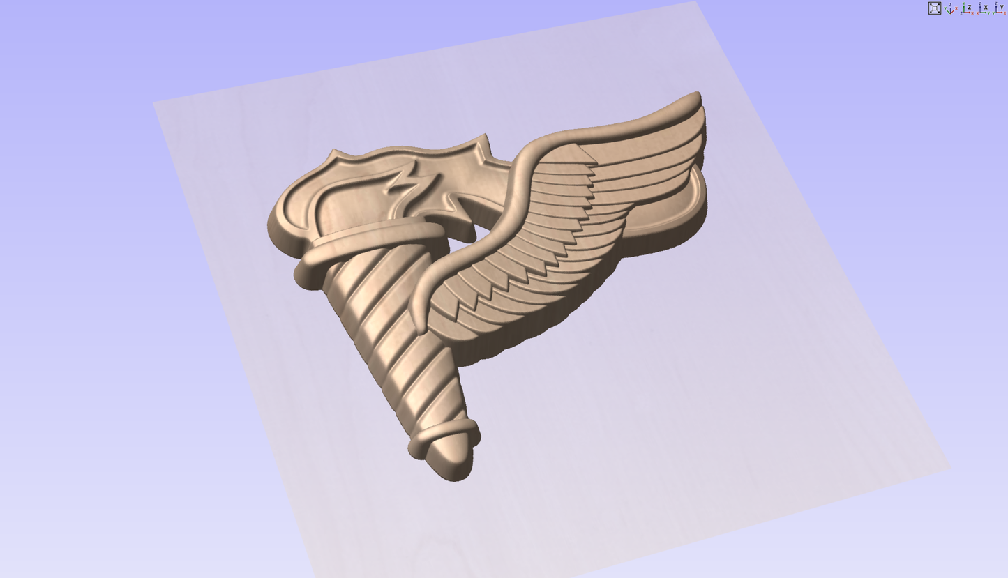 US Army Pathfinder Badge 3D Model My Store
