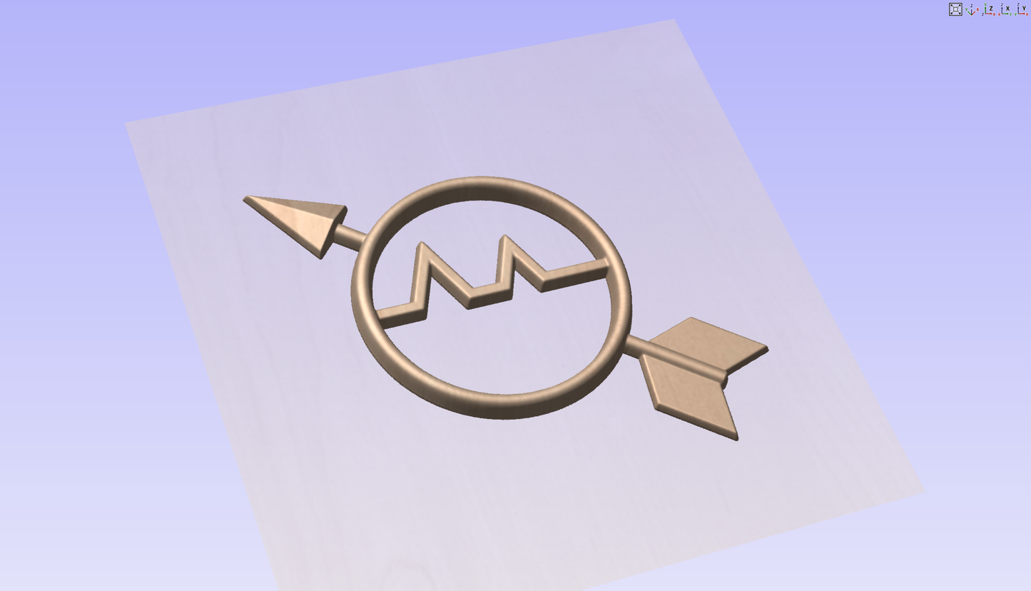 CNC File I  US Navy Operations Specialist Rating 3D Model I  RathTech Design My Store