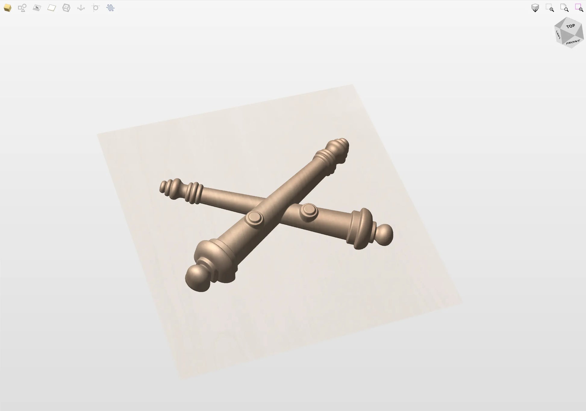 CNC File I US Army Field Artillery Insignia 3D Model I RathTech Design My Store