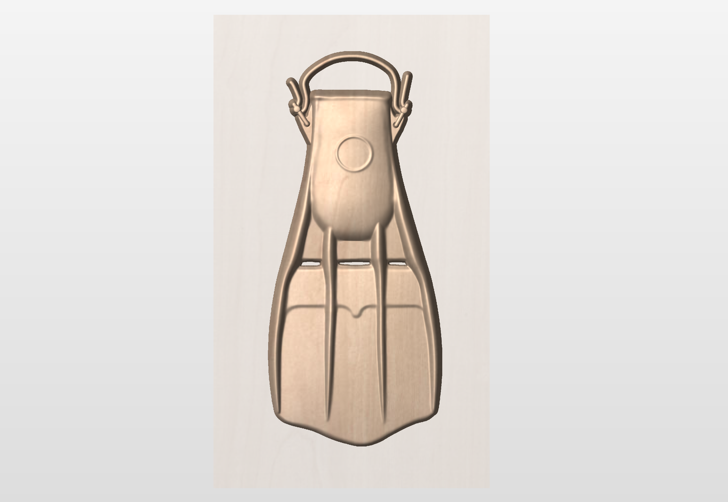 CNC File I US Navy Diver Fin 3D Model Version 2 I  RathTech Design My Store