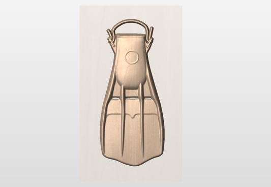 CNC File I US Navy Diver Fin 3D Model Version 2 I  RathTech Design My Store