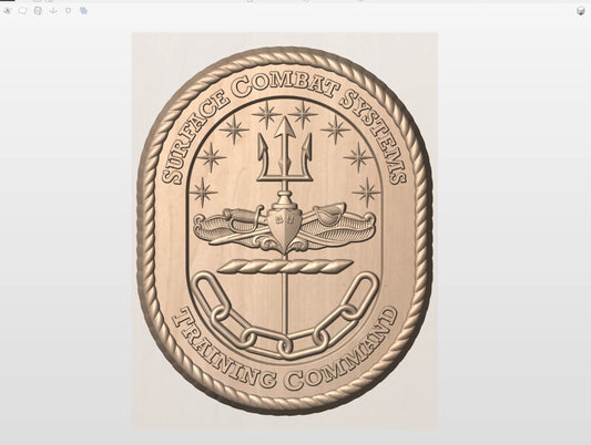 CNC File I US NAVY Surface Combat Systems Training Command 3D Model I RathTech Design My Store