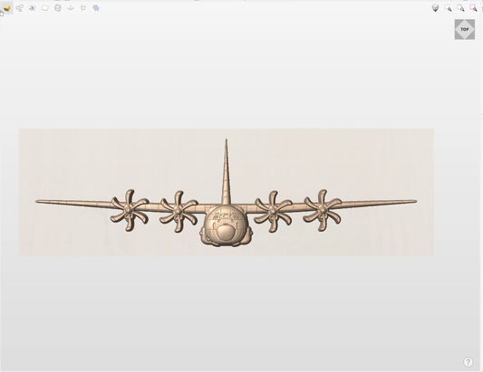 CNC File I  US Air Force C-130J 3D Model I  RathTech Design My Store