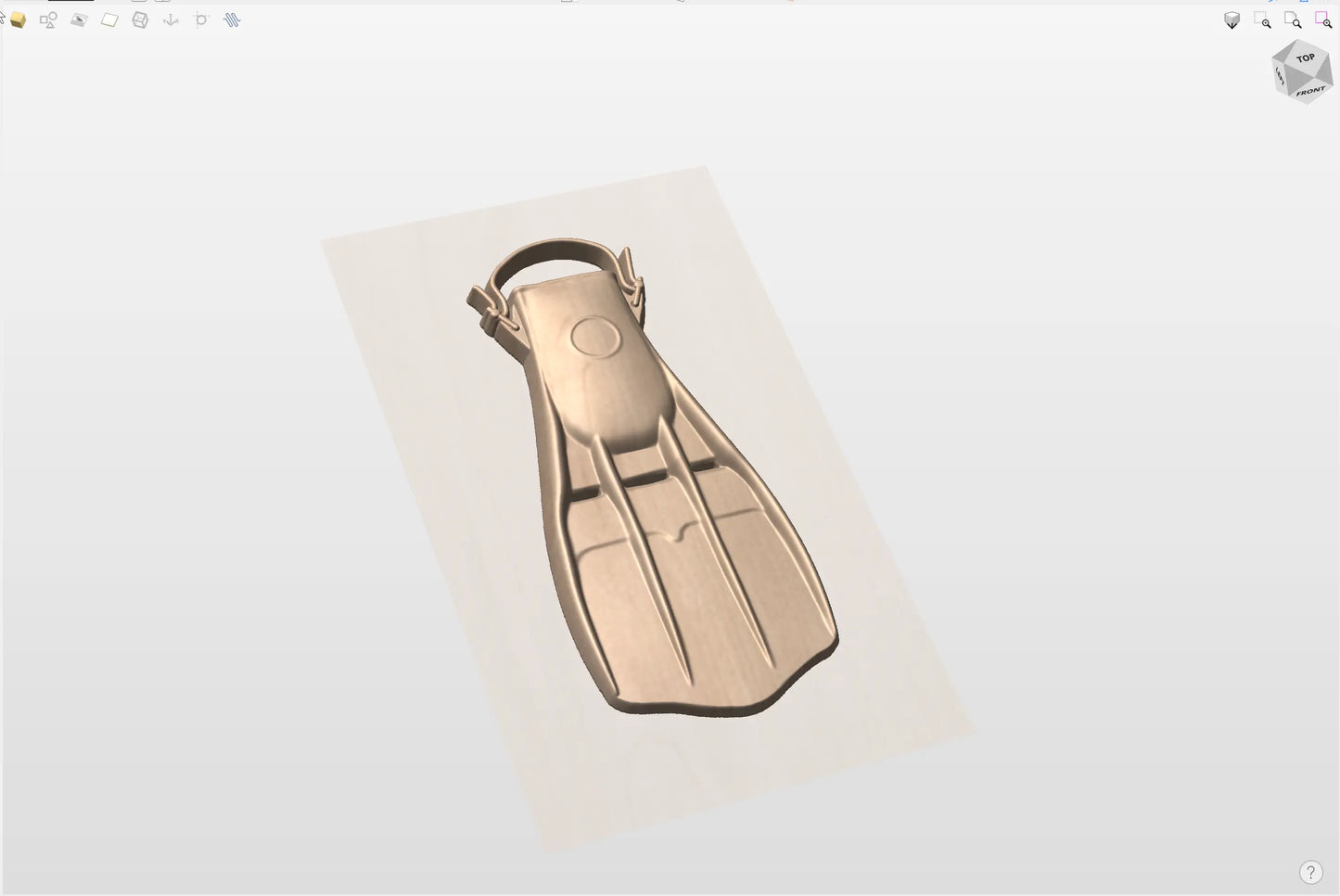 CNC File I US Navy Diver Fin 3D Model Version 1 I  RathTech Design My Store