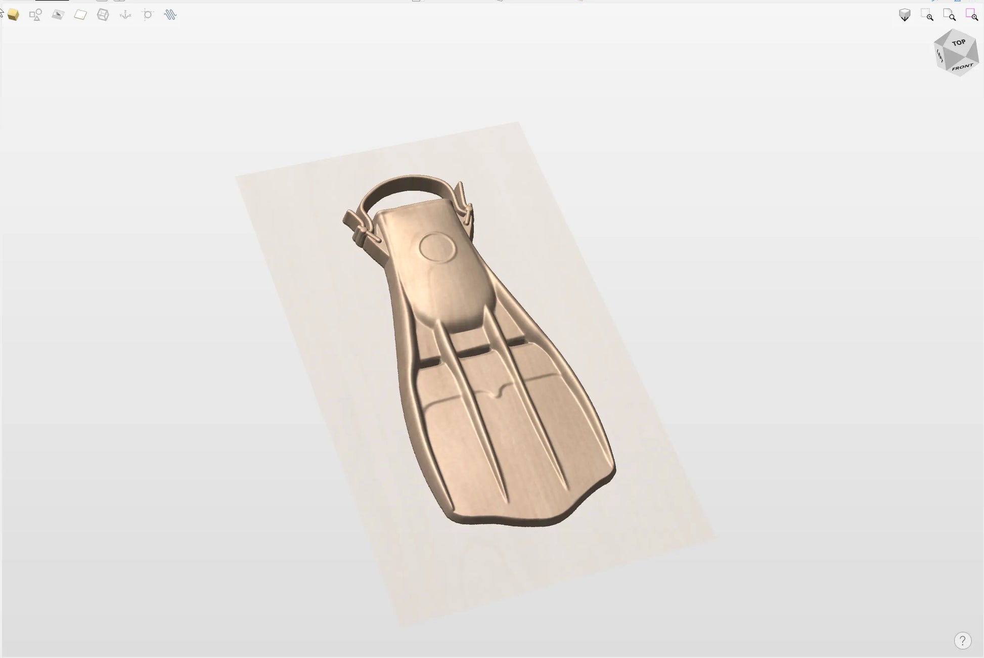 CNC File I US Navy Diver Fin 3D Model Version 1 I  RathTech Design My Store