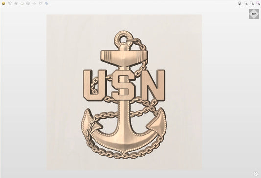 CNC File I  US Navy Chief Rank 3D Model I  RathTech Design My Store