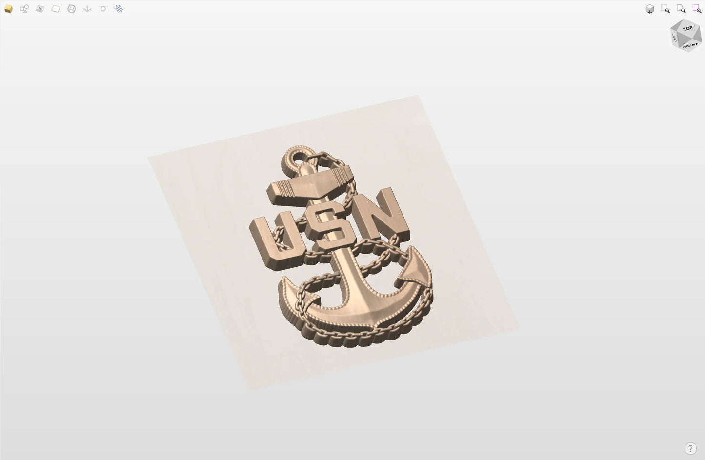CNC File I  US Navy Chief Rank 3D Model I  RathTech Design My Store