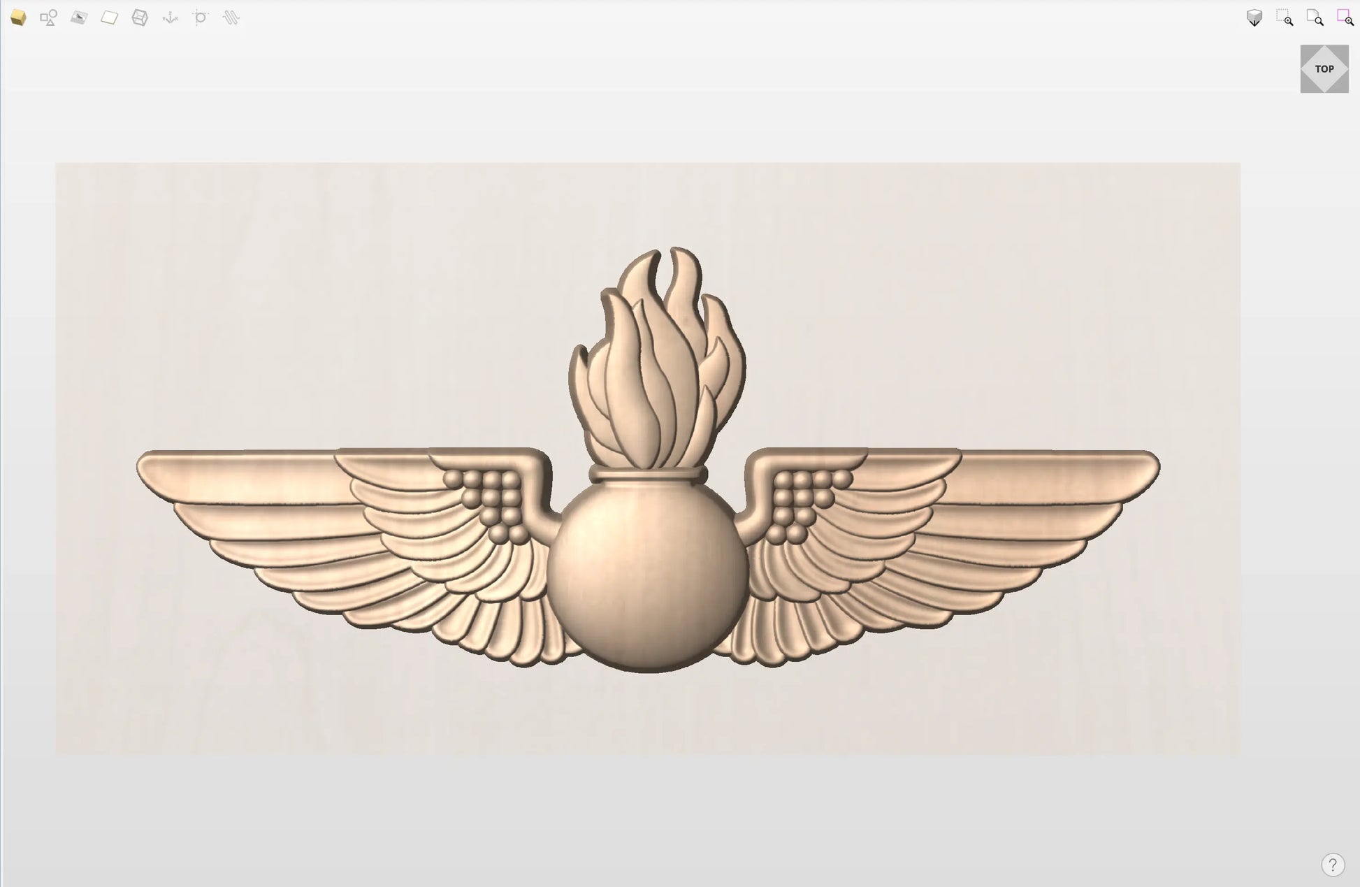 CNC File I US Military Aviation Ordnance Wings 3D Model I  RathTech Design My Store