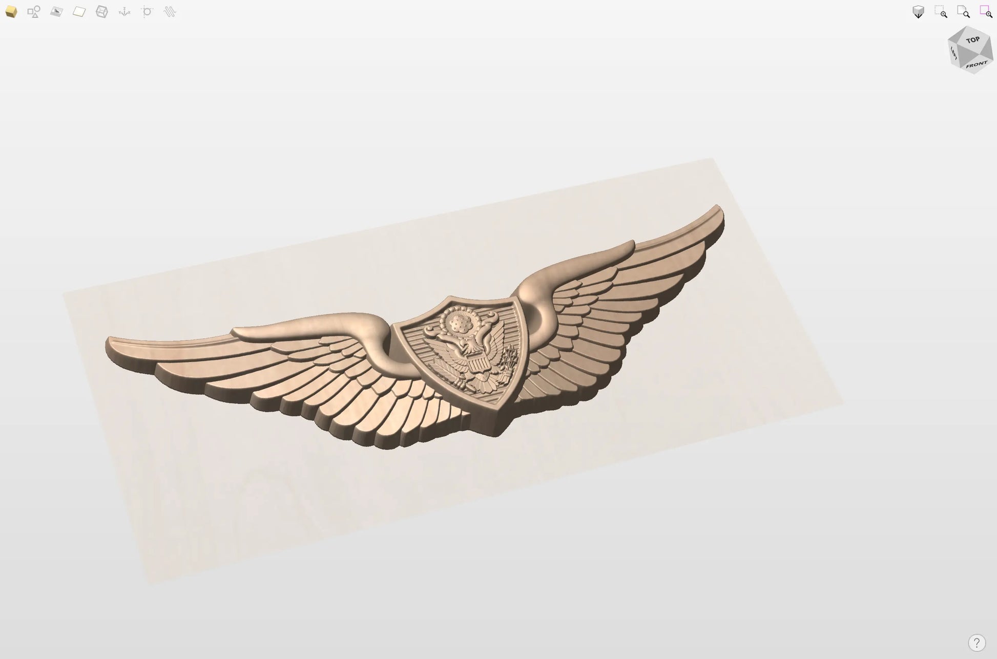 CNC File I US Army Basic Air Crew Wings 3D Model I  RathTech Design My Store