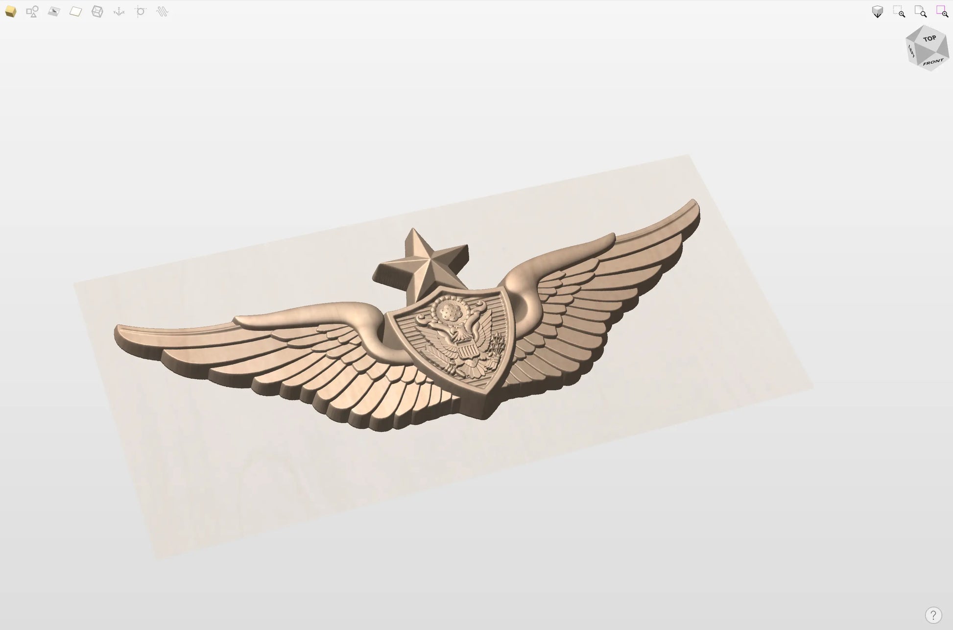 CNC File I US Army Senior Air Crew Wings 3D Model I  RathTech Design My Store