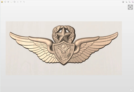CNC File I US Army Master Air Crew Wings 3D Model I  RathTech Design My Store