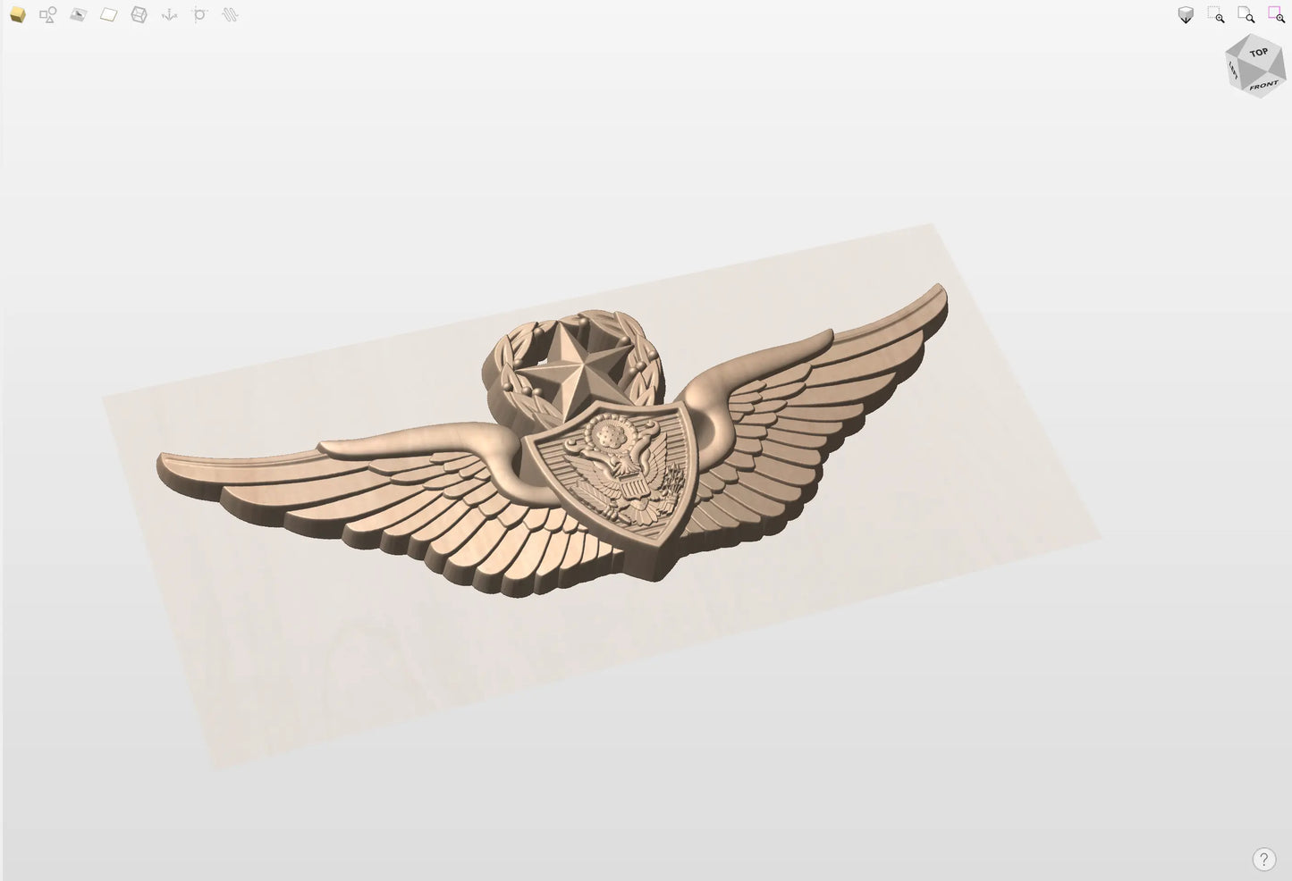 CNC File I US Army Master Air Crew Wings 3D Model I  RathTech Design My Store