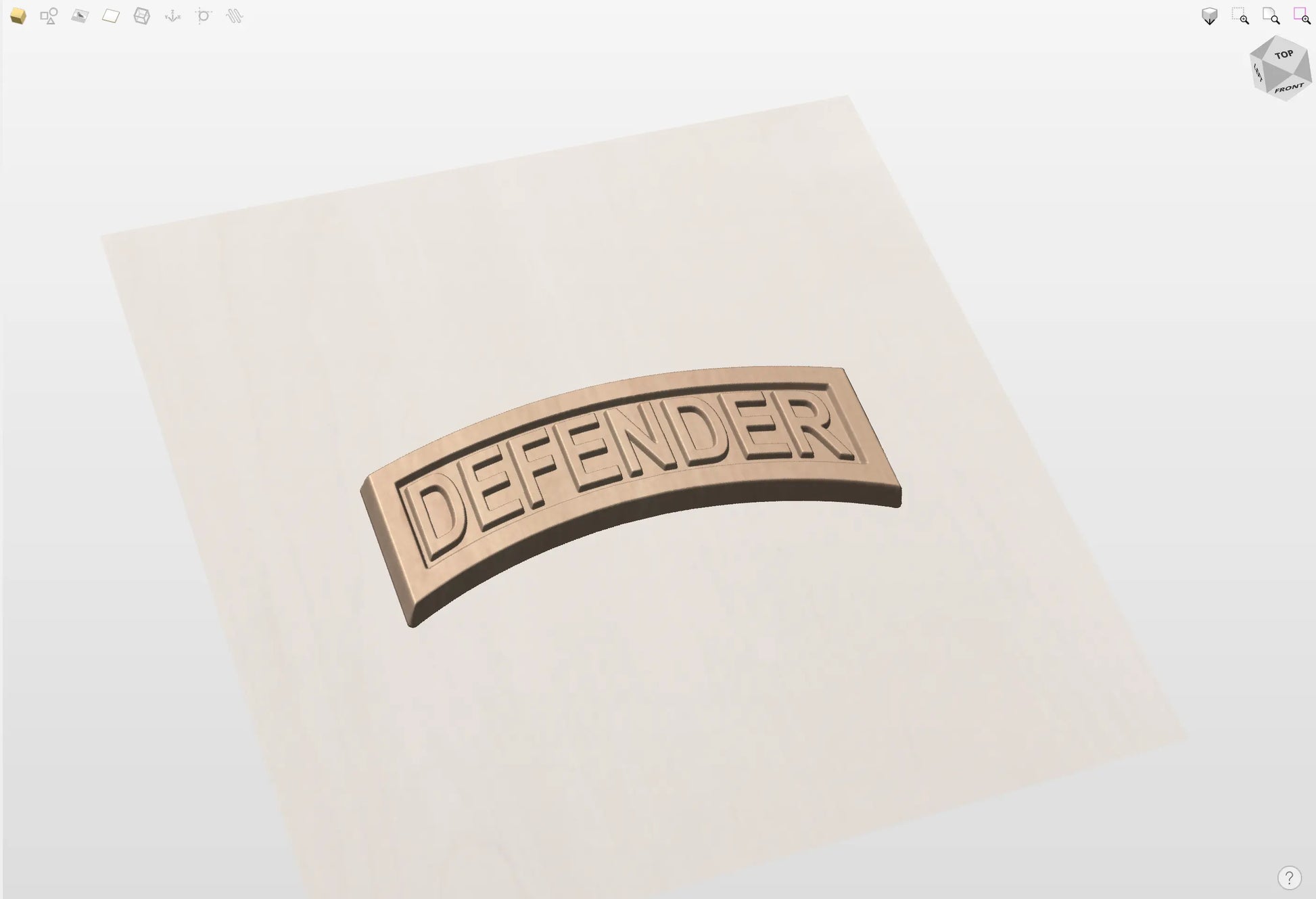 CNC File I US Air Force DEFENDER Tab 3D Model I  RathTech Design My Store