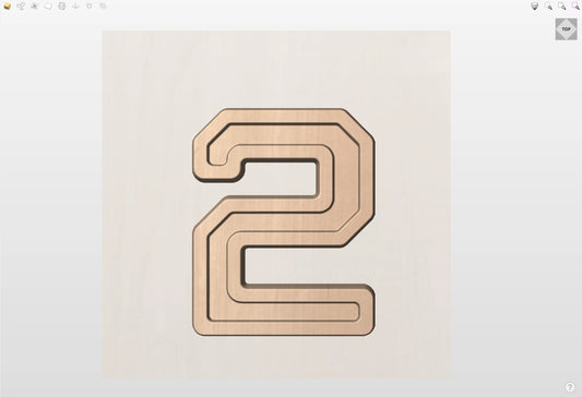 CNC File I  US Military Number 2 3D Model I RathTech Design My Store