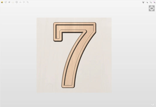 CNC File I  US Military Number 7 3D Model I RathTech Design My Store