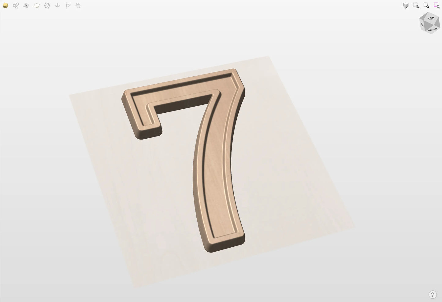 CNC File I  US Military Number 7 3D Model I RathTech Design My Store