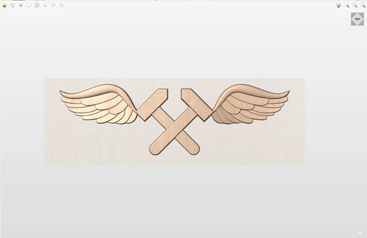 CNC File I  US Navy Aviation Structural Mechanic Rating 3D Model I  RathTech Design My Store