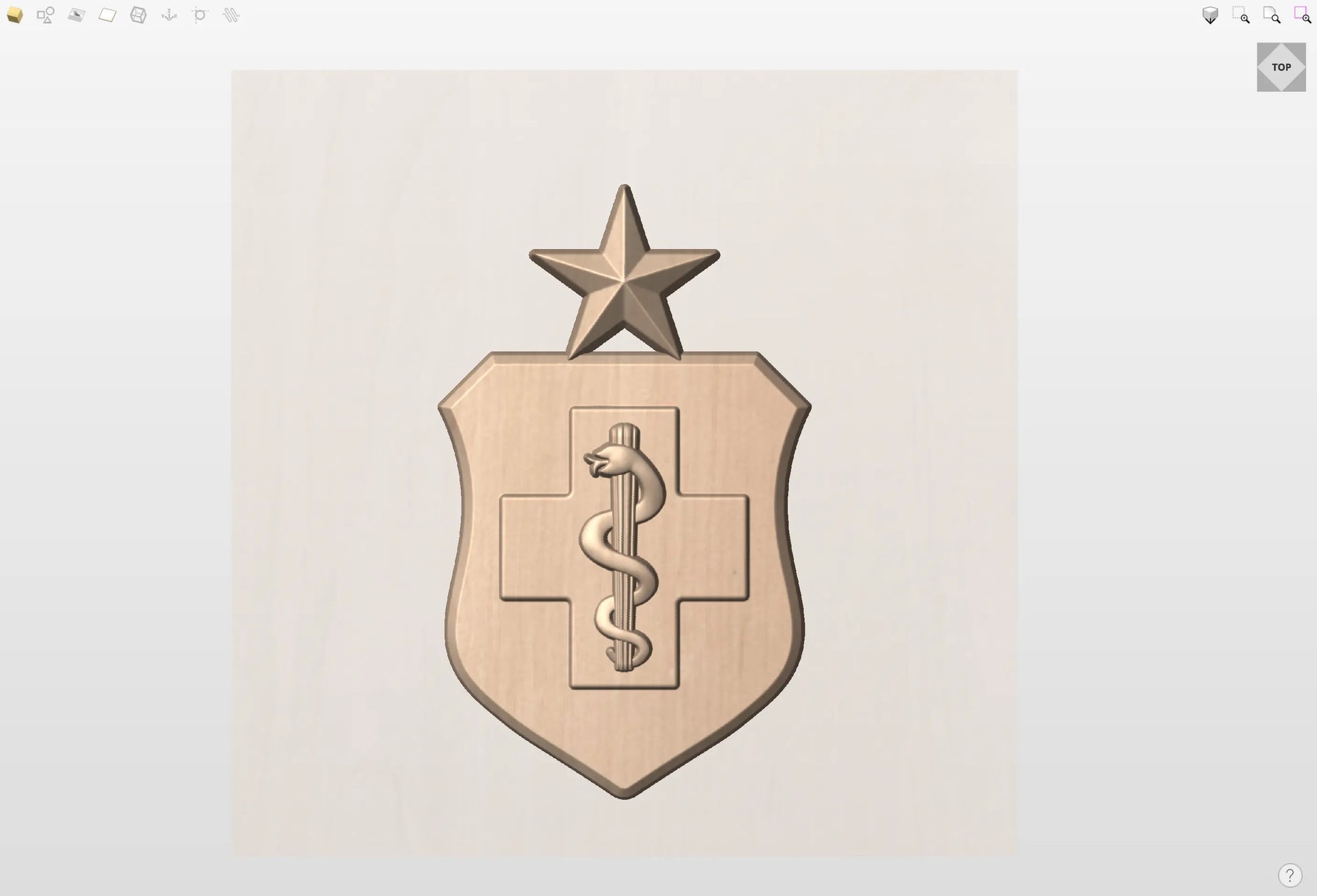 CNC File I US Air Force Senior Medical Technician Insignia 3D Model I  RathTech Design My Store
