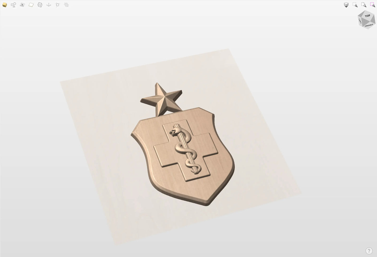 CNC File I US Air Force Senior Medical Technician Insignia 3D Model I  RathTech Design My Store