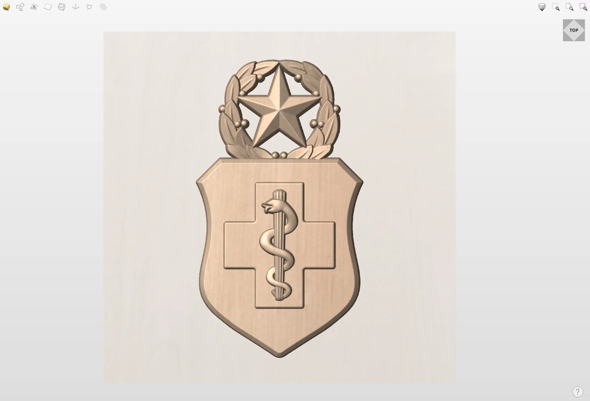 CNC File I US Air Force Master Medical Technician Insignia 3D Model I  RathTech Design My Store