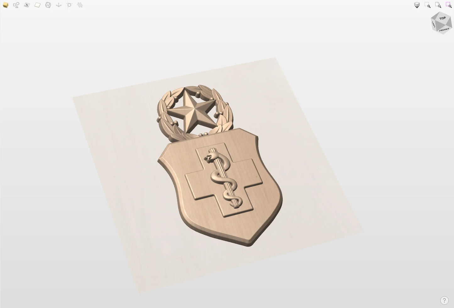 CNC File I US Air Force Master Medical Technician Insignia 3D Model I  RathTech Design My Store