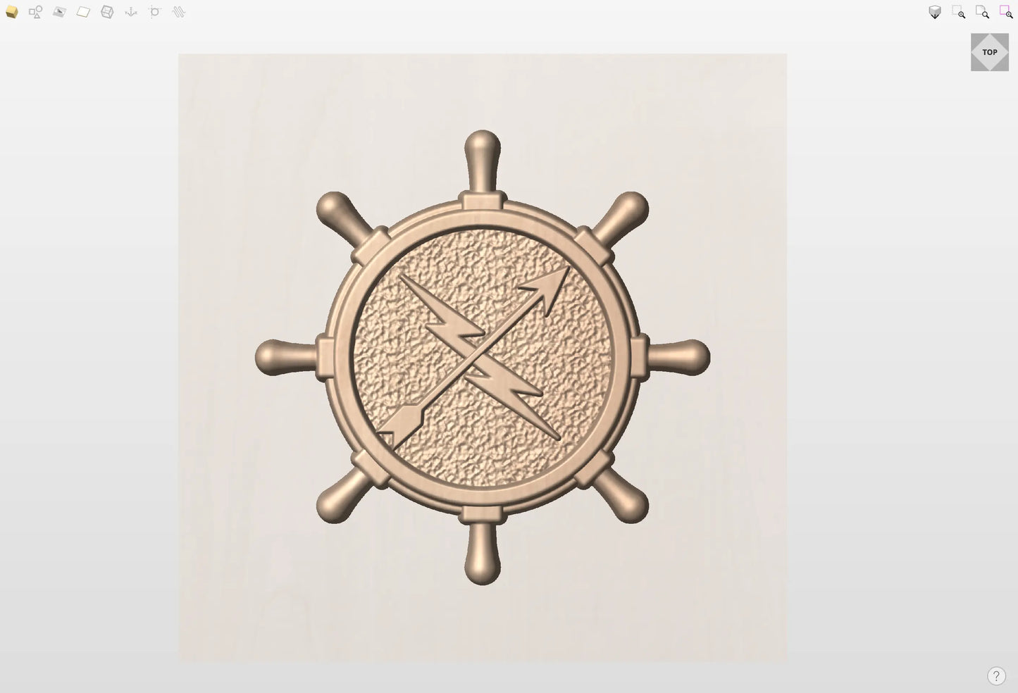 CNC File I  US Navy Chief Warrant Officer Operations Technician Rating 3D Model I  RathTech Design My Store