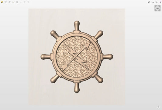 CNC File I  US Navy Chief Warrant Officer Operations Technician Rating 3D Model I  RathTech Design My Store