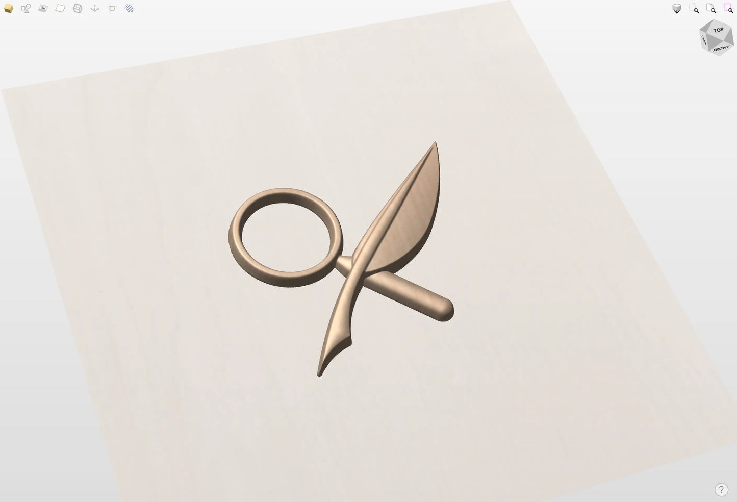 CNC File I  US Navy Intelligence Specialist Rating 3D Model I  RathTech Design My Store