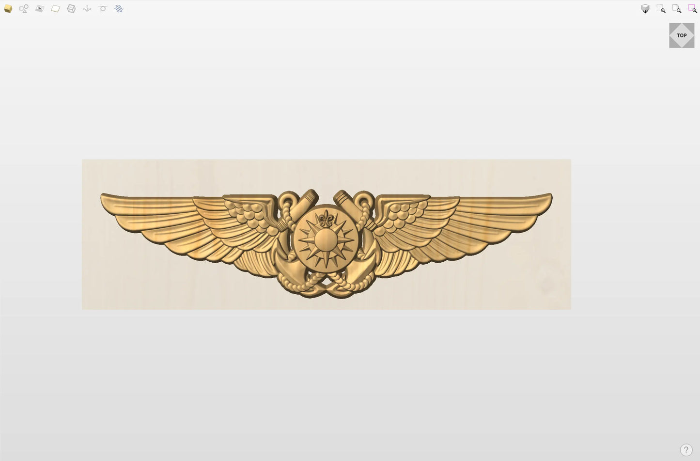 CNC File I US Navy Aerial Navigator Wings 3D Model I  RathTech Design My Store