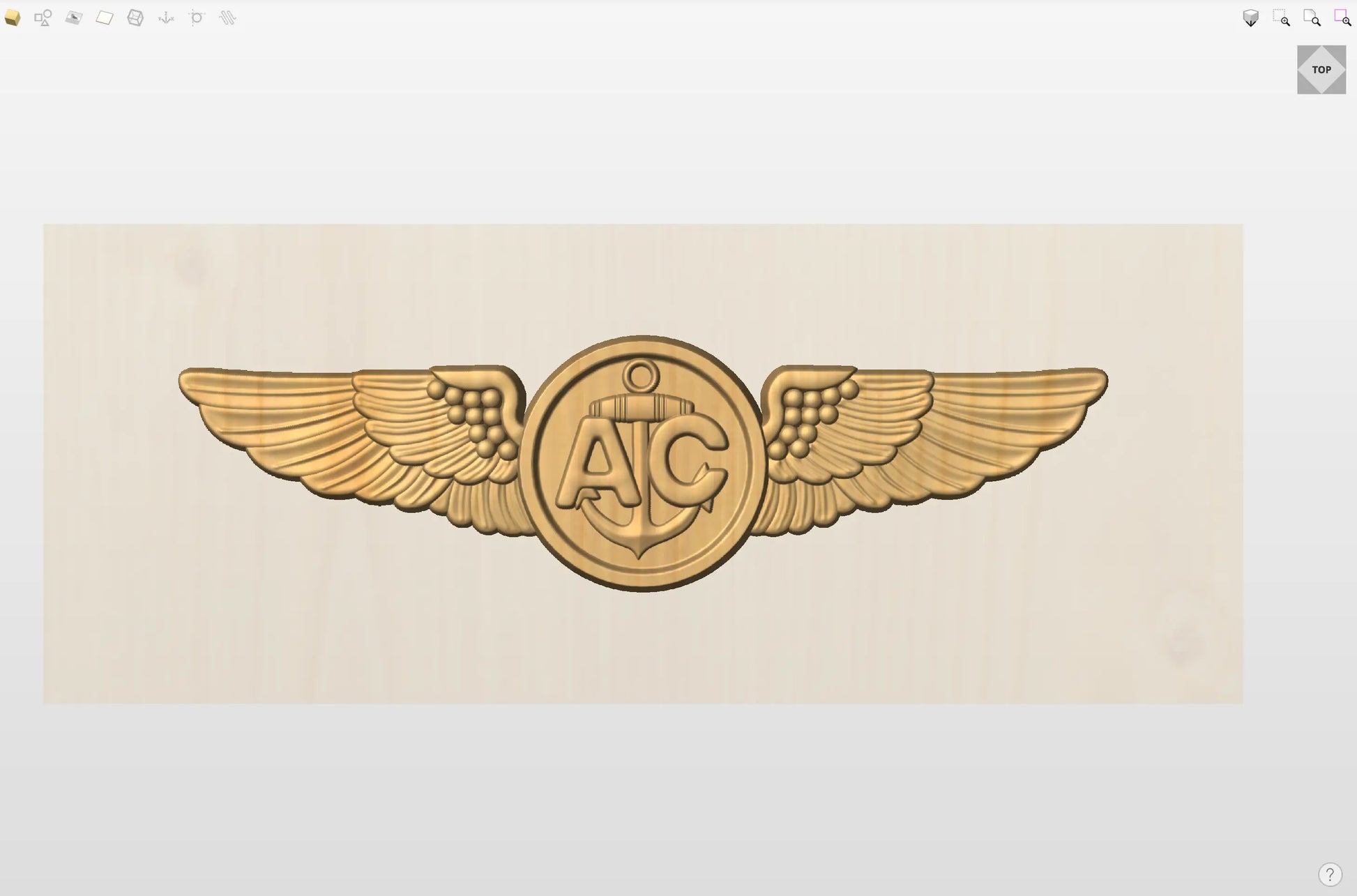 CNC File I US Navy Air Crew Wings 3D Model I  RathTech Design My Store