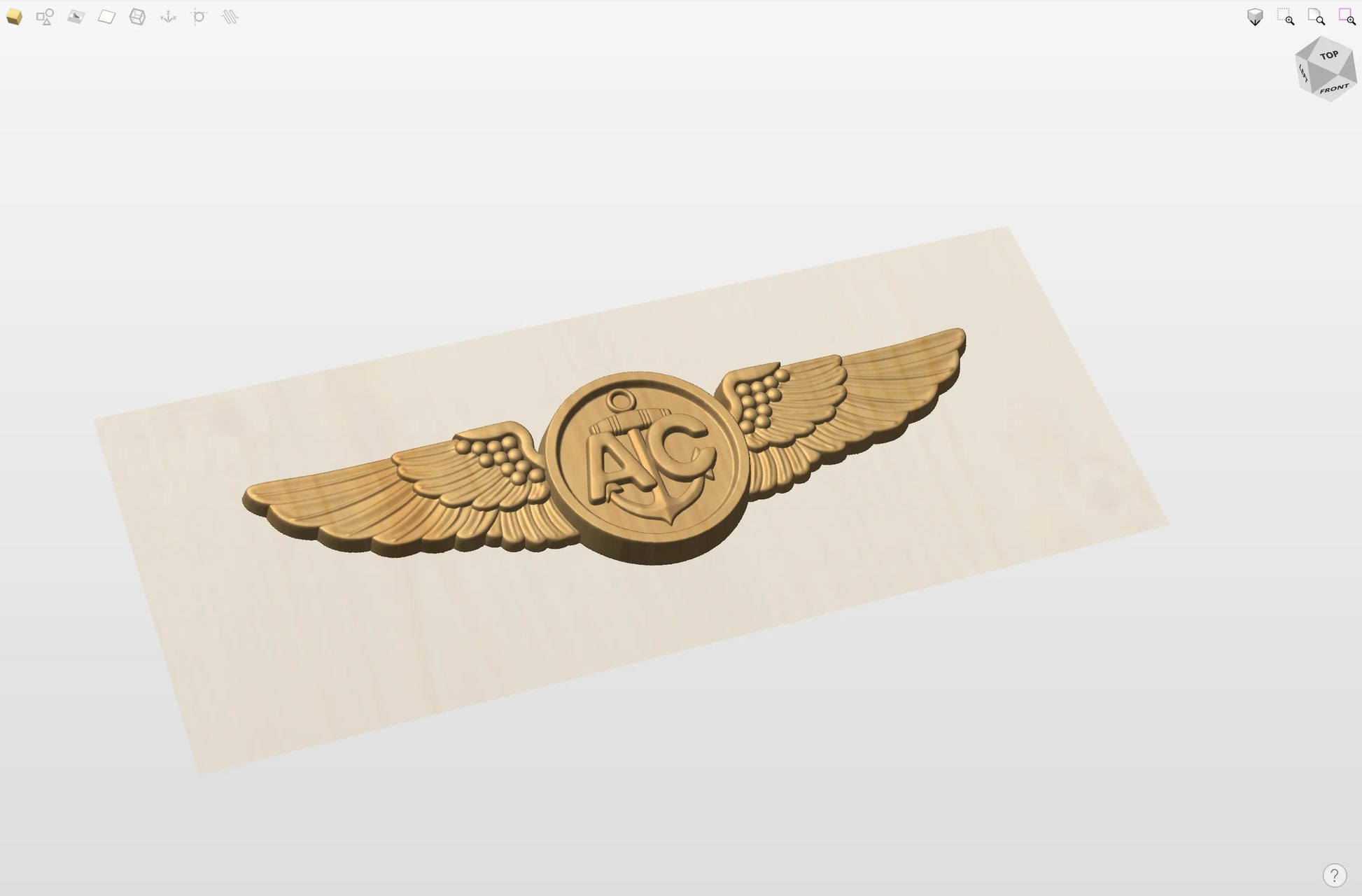 CNC File I US Navy Air Crew Wings 3D Model I  RathTech Design My Store