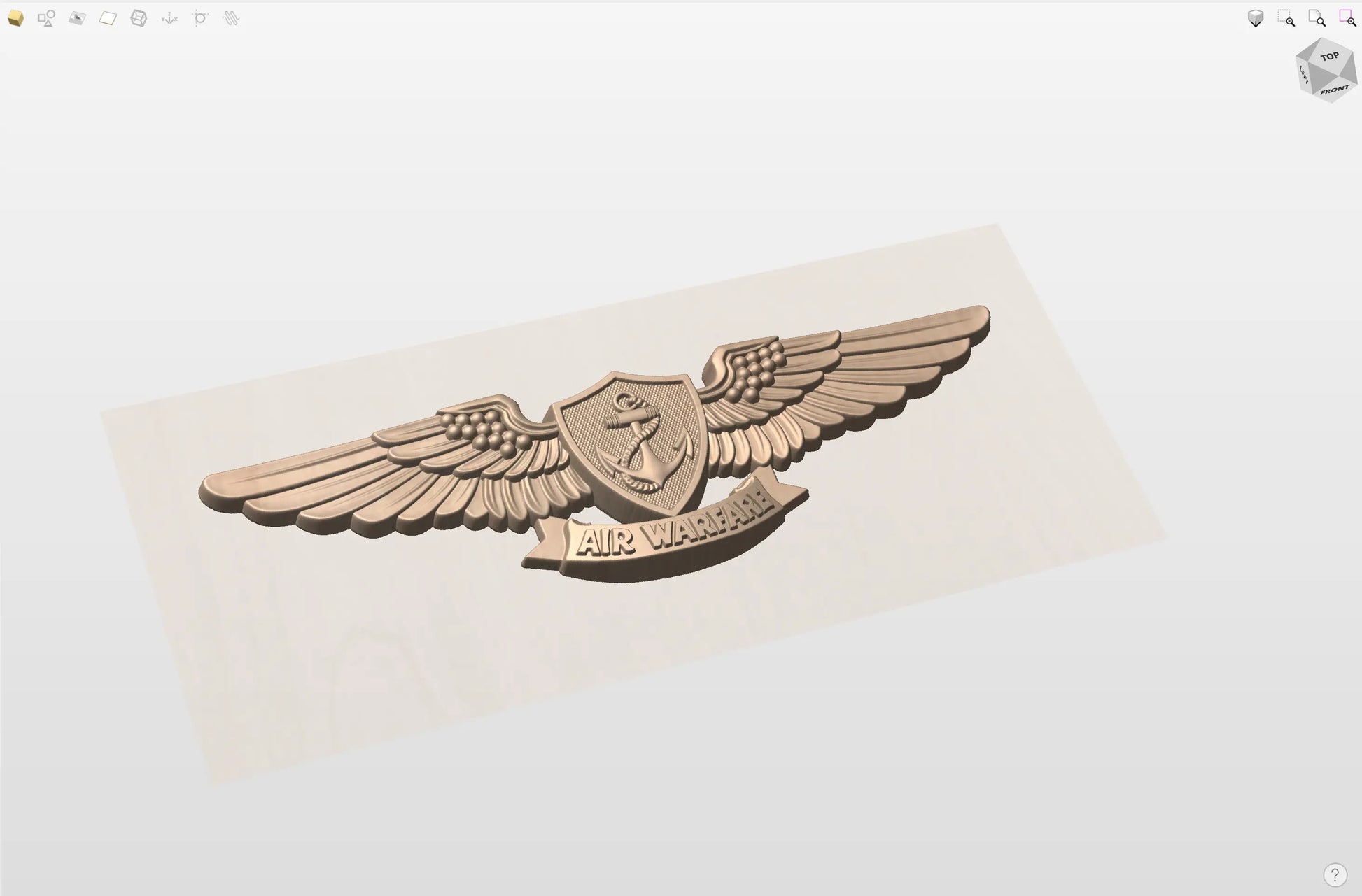 CNC File I US Navy Air Warfare Wings 3D Model I  RathTech Design My Store