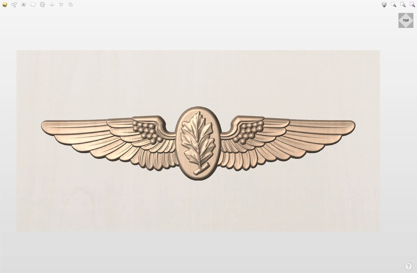 CNC File I US Navy Aviation Physiologist Wings 3D Model I  RathTech Design My Store