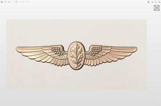 CNC File I US Navy Aviation Physiologist Wings 3D Model I  RathTech Design My Store