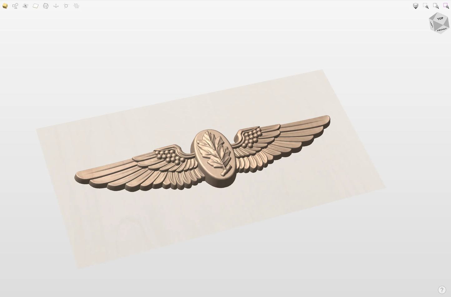 CNC File I US Navy Aviation Physiologist Wings 3D Model I  RathTech Design My Store