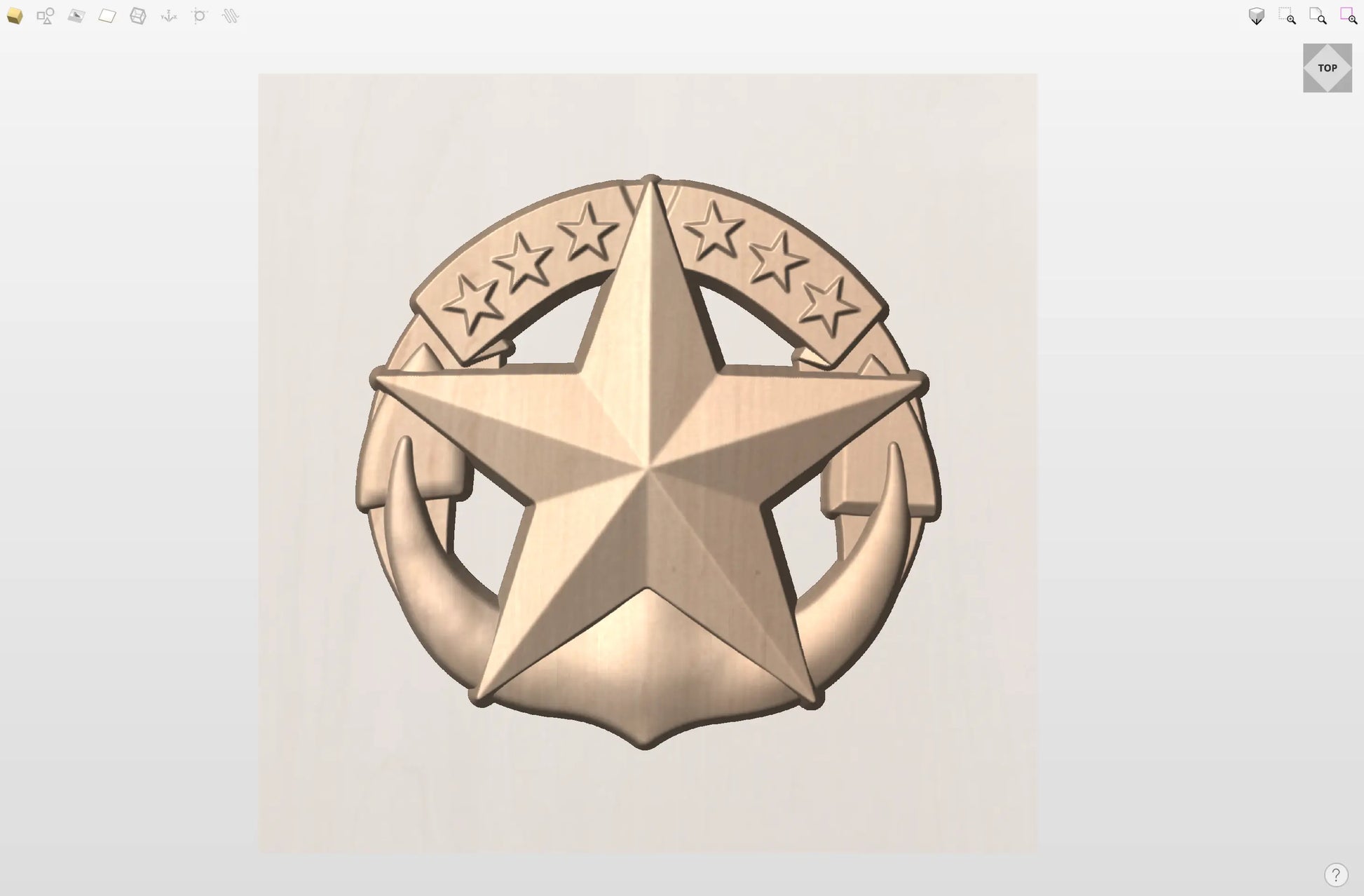 CNC File I  US Navy Command at Sea Insignia 3D Model I  Rathtech Design My Store