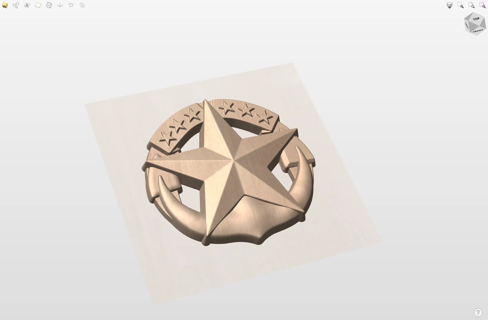 CNC File I  US Navy Command at Sea Insignia 3D Model I  Rathtech Design My Store