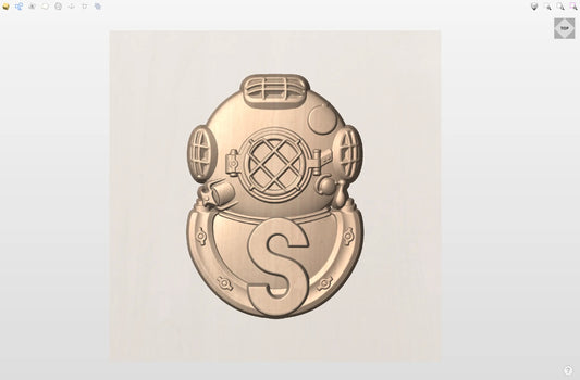 CNC File I US Navy Salvage Diving Badge 3D Model I  RathTech Design My Store