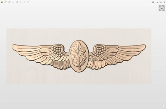 CNC File I US Navy Flight Nurse Wings 3D Model I  RathTech Design My Store