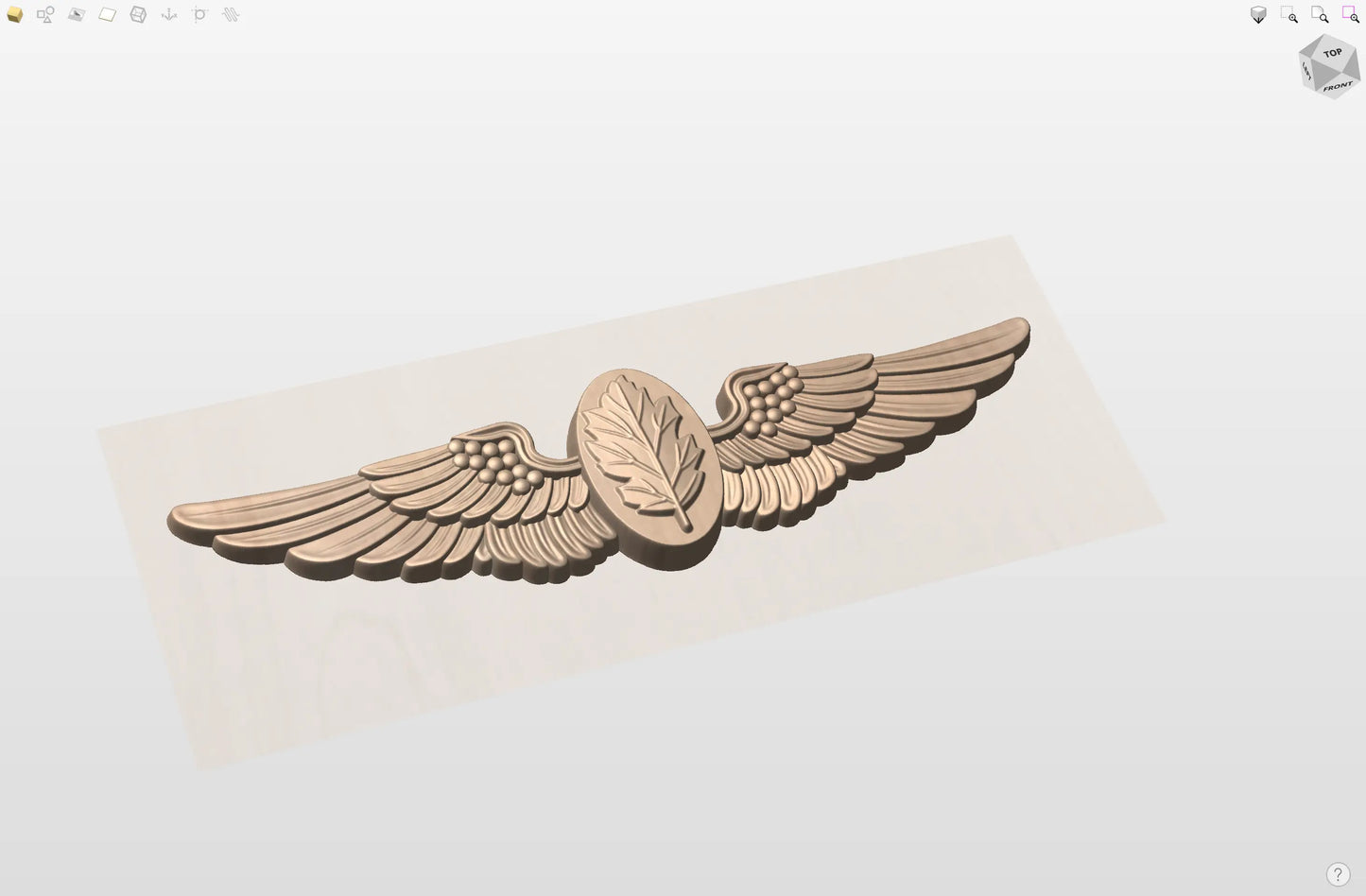 CNC File I US Navy Flight Nurse Wings 3D Model I  RathTech Design My Store