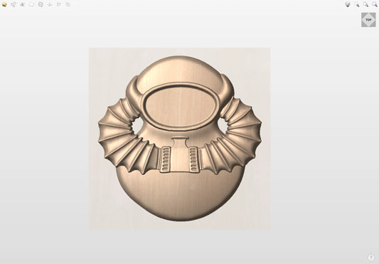 CNC File I US Navy Scuba Diver Badge 3D Model Version I  RathTech Design My Store