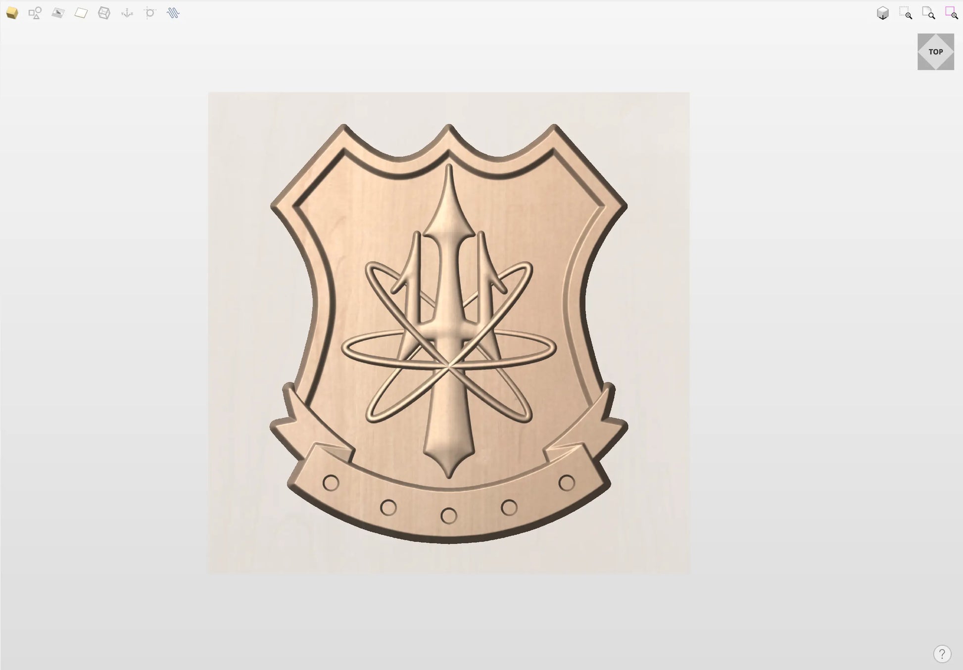 CNC File I US Navy Nuclear Weapons Security Badge 3D Model I  RathTech Design My Store