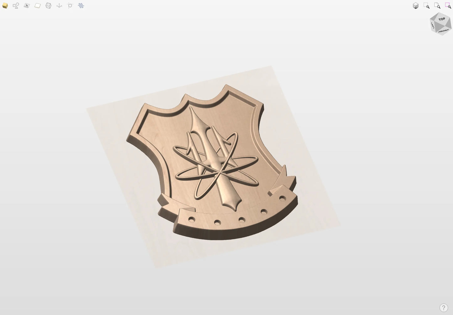 CNC File I US Navy Nuclear Weapons Security Badge 3D Model I  RathTech Design My Store
