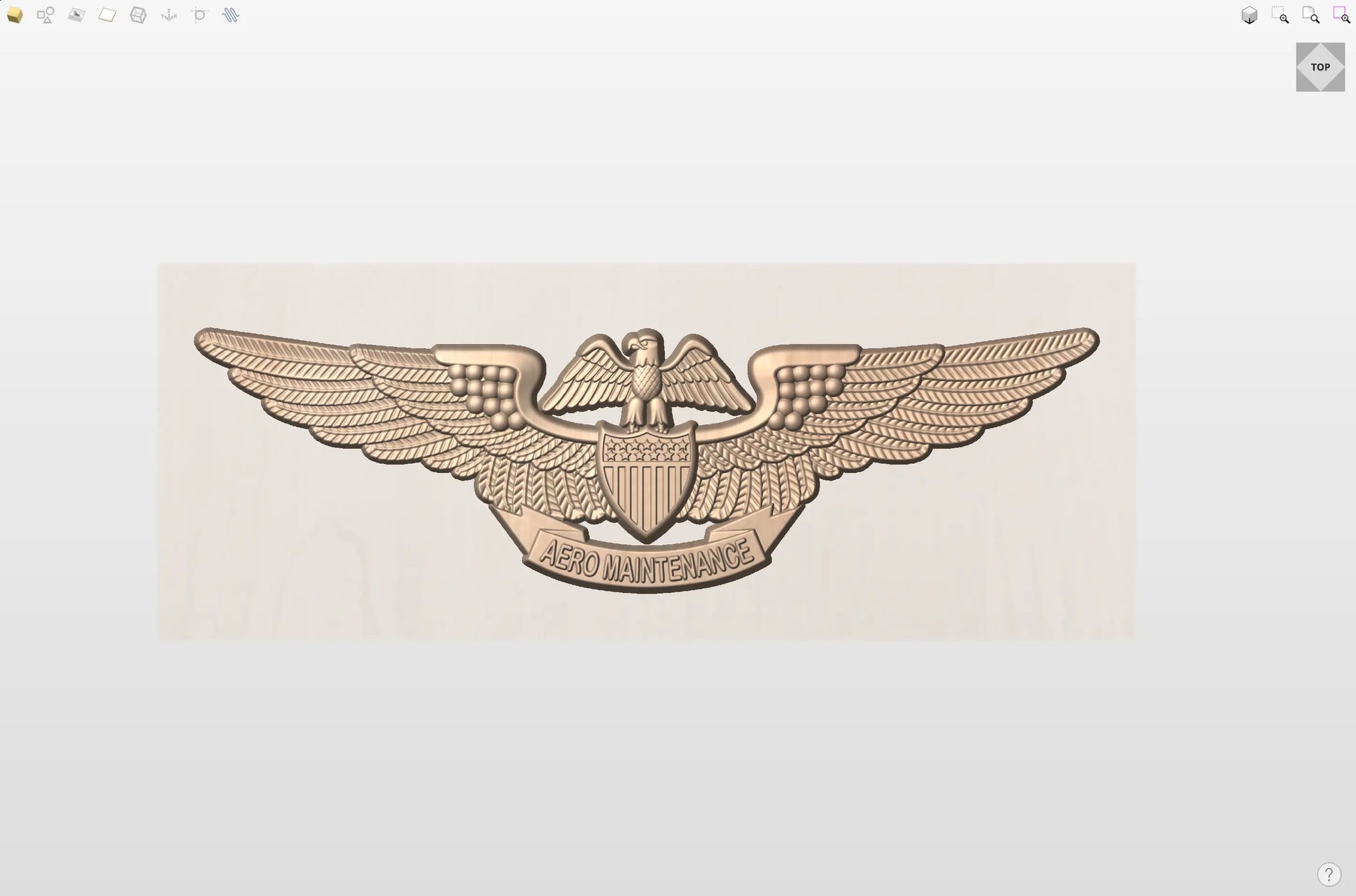 CNC File I US Navy Professional Aviation Maintenance Wings 3D Model I  RathTech Design My Store