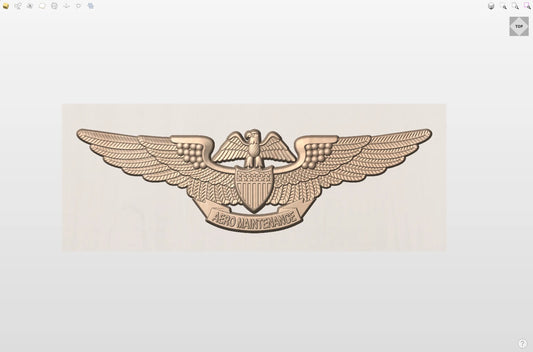 CNC File I US Navy Professional Aviation Maintenance Wings 3D Model I  RathTech Design My Store