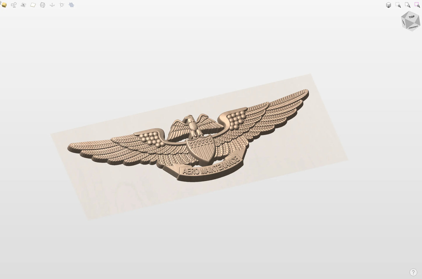 CNC File I US Navy Professional Aviation Maintenance Wings 3D Model I  RathTech Design My Store