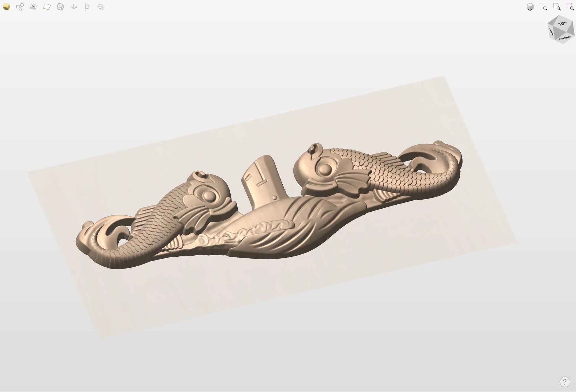 CNC File I  US Navy SSN 21 Seawolf Badge 3D Model I  RathTech Design My Store